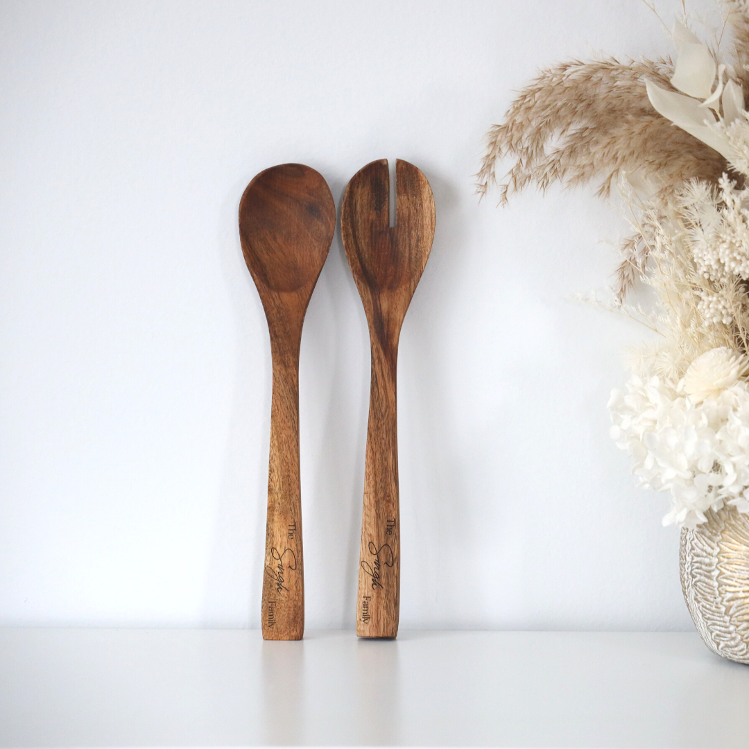 Wooden Salad Servers