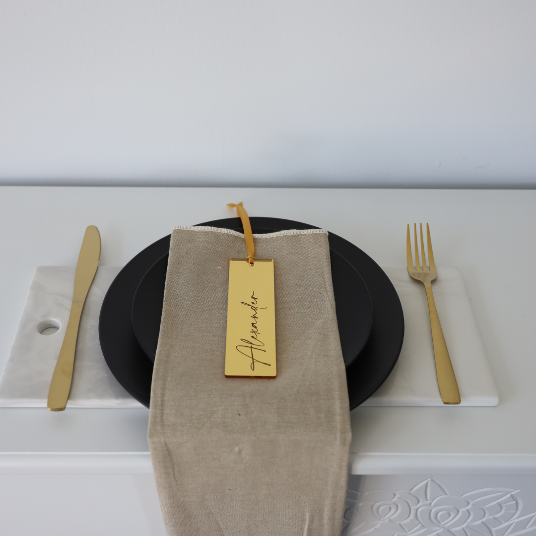 Personalised Engraved Bookmark Place Card