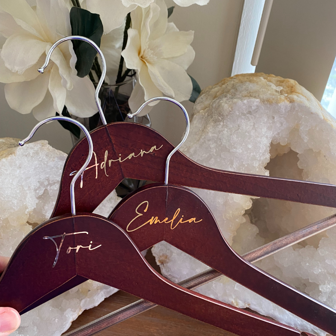 Personalised Coat Hanger with foil